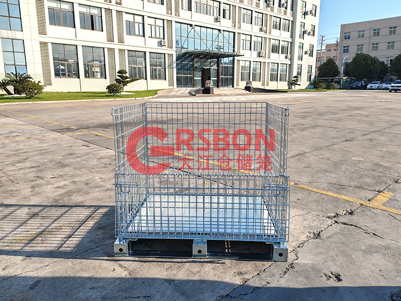 【視頻】立體庫周轉箱-加鐵板 立體庫周轉箱-倉儲籠定制-鐵板-大江倉儲籠